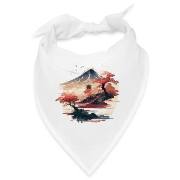 Asiatisch - Bandana - Weiß - Vorne