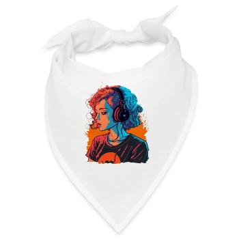 Süßes Mädchen - Bandana - Weiß - Vorne