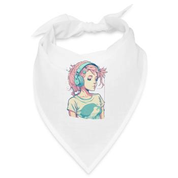 E-Girl - Bandana - Weiß - Vorne