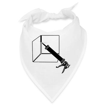 Abdichtungsspritze mit Fliesen - Bandana - Weiß - Vorne