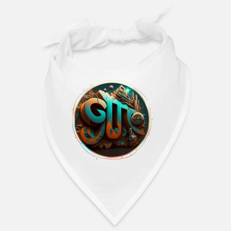 "Sci-fi" Graffiti Theme 3 - Bandana - white