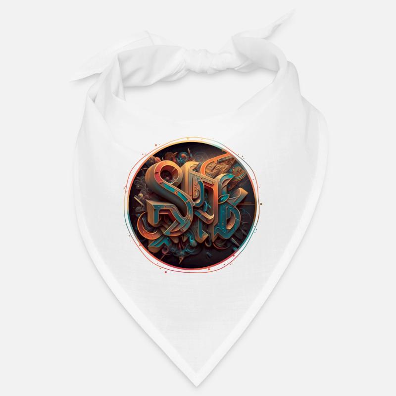 « Science-fiction » Graffiti Thème 2 - Bandana - blanc