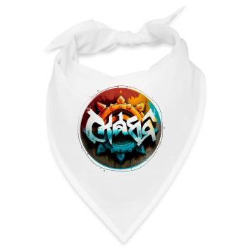 Chakras Graffiti Theme 1 - Bandana - Weiß - Vorne