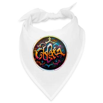 Chakras Graffiti Theme 3 - Bandana - Weiß - Vorne