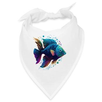 Regenbogenfisch - Bandana - Weiß - Vorne