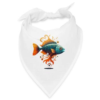 Drachenfisch - Bandana - Weiß - Vorne