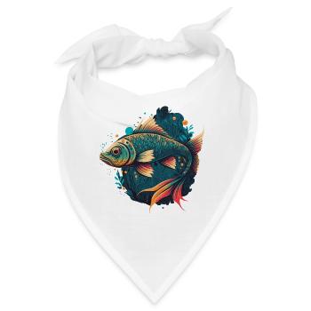 Angeln - Bandana - Weiß - Vorne