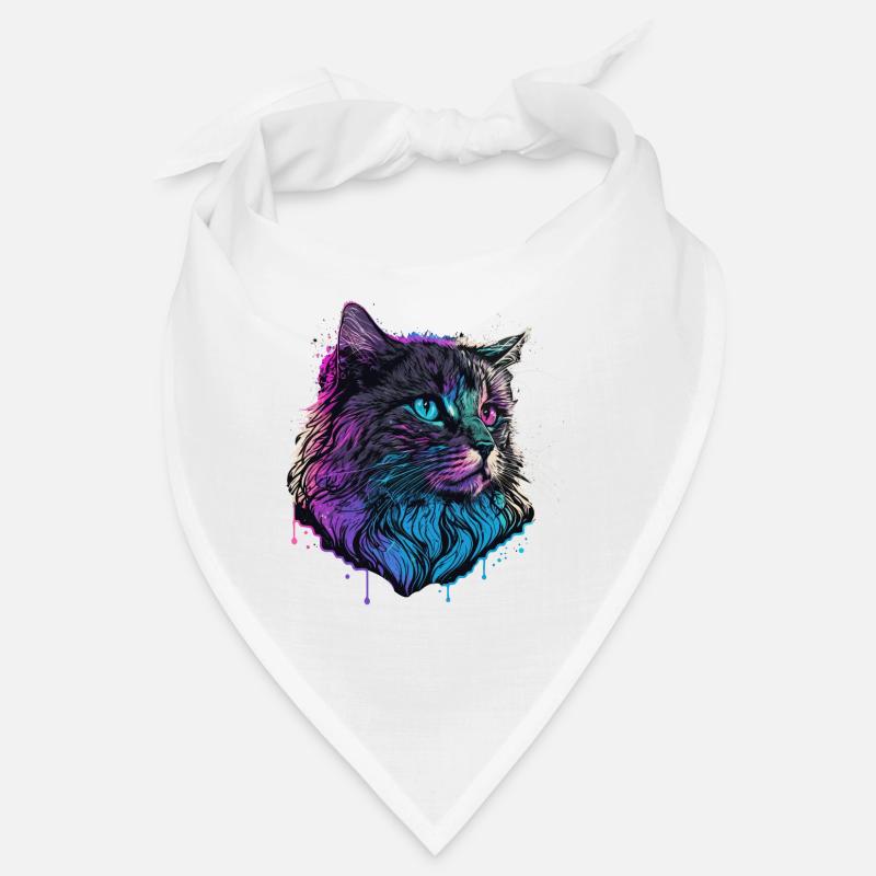 Dampfer Katze Illustration Bandana