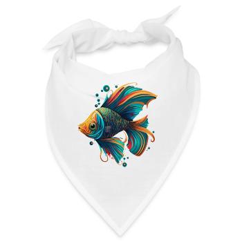 Goldfisch - Bandana - Weiß - Vorne