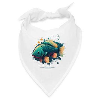 Fischig - Bandana - Weiß - Vorne