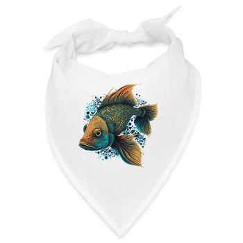 Fliegenfischen - Bandana - Weiß - Vorne