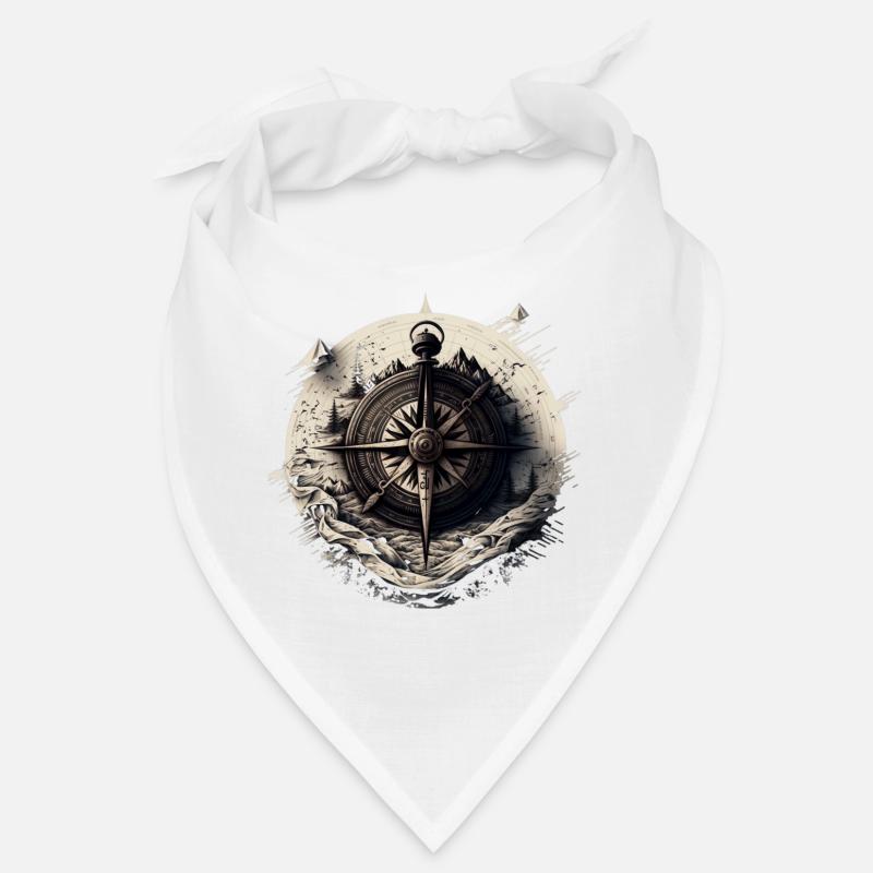 Stay on course: nautical compass for seafaring Bandana