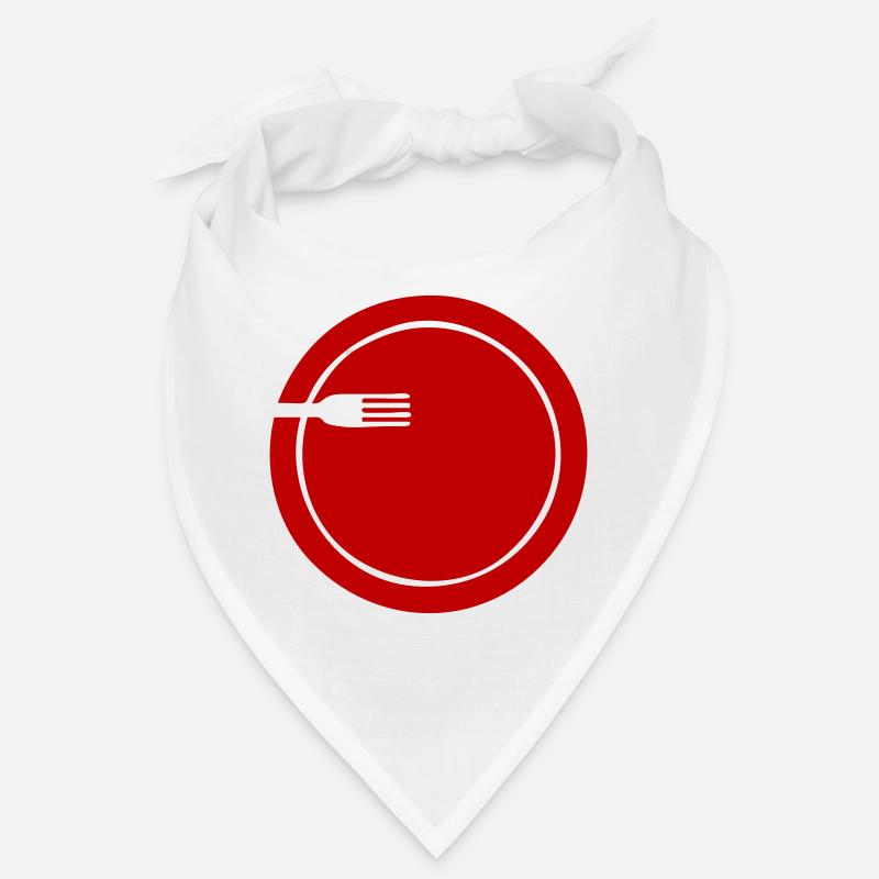 Plate with fork simplified | vectorgraphic Bandana