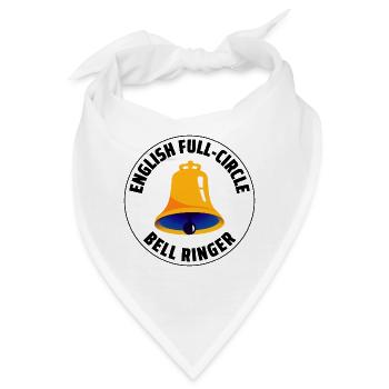 Englisch Full-Circle Bell Ringer Klingeln UK England - Bandana - Weiß - Vorne