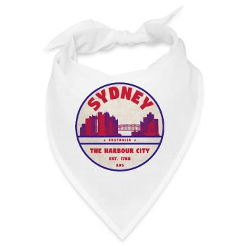 Sydney Skyline Badge - Bandana - Weiß - Vorne