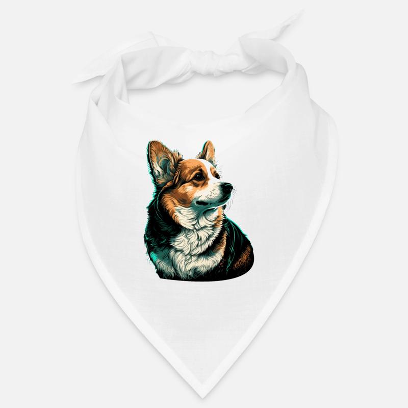 Corgi à l’air courageux Bandana