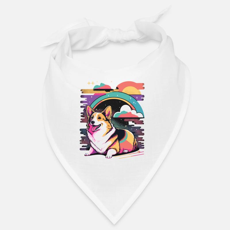 Corgi coloré Bandana