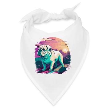 Tag der Bulldoggen - Bandana - Weiß - Vorne