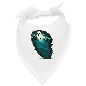 Gruseliger Geist - Bandana - Weiß - Vorne