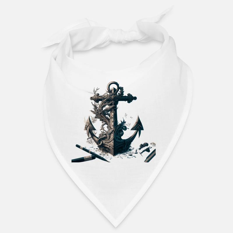 Cool, ancre maritime dans le look de navire Bandana