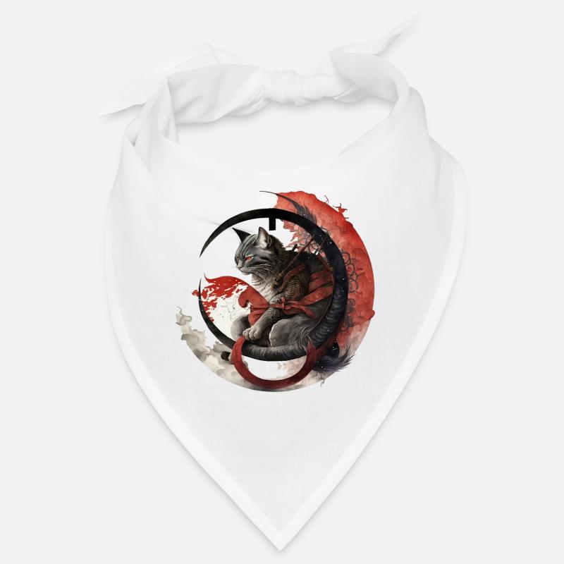 Chat de style japonais Bandana