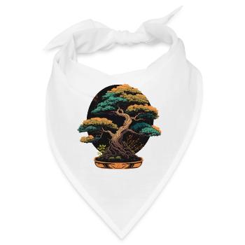 Attraktiver Bonsai - Bandana - Weiß - Vorne