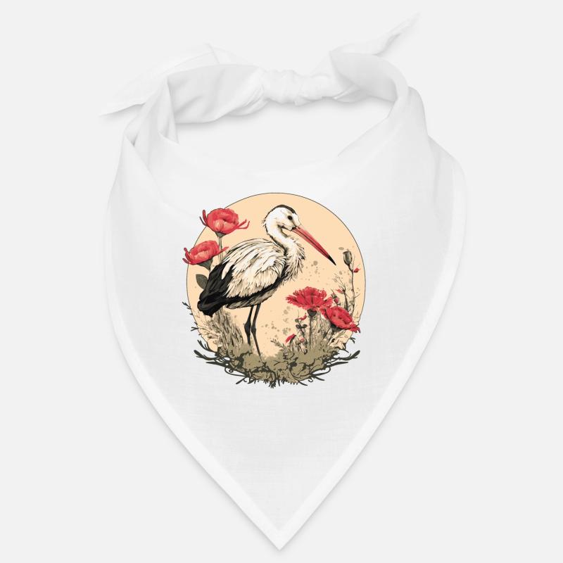 Cigogne blanche Bandana