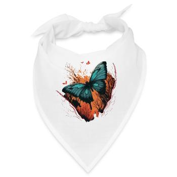 Flinker Schmetterling - Bandana - Weiß - Vorne