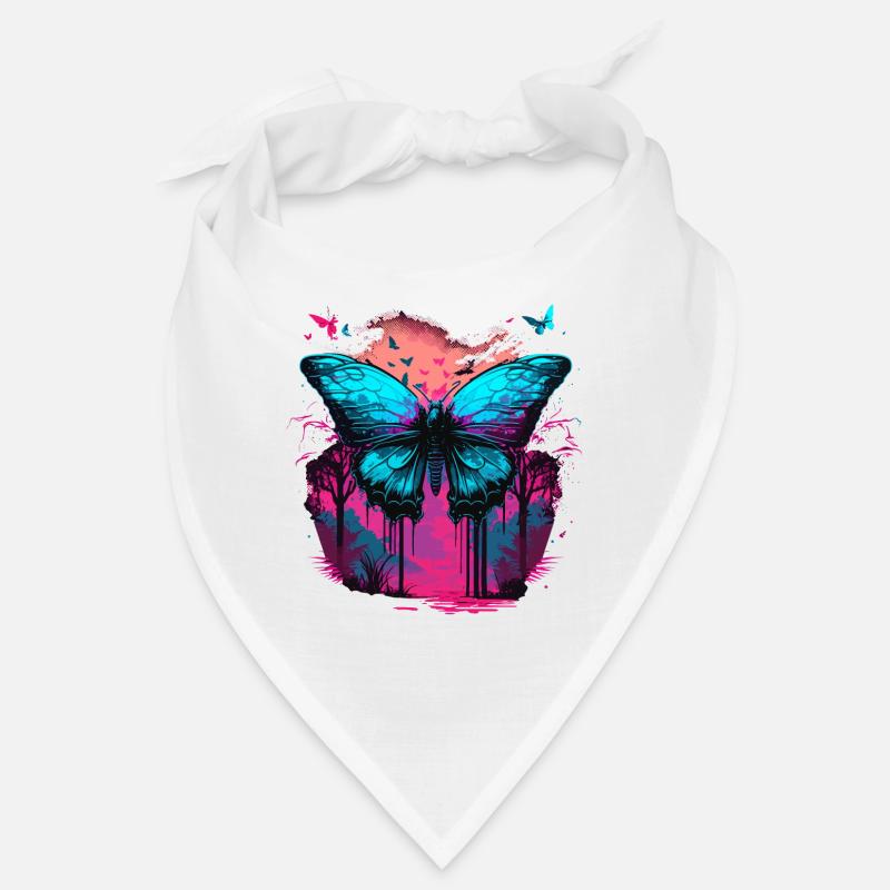 Vaporwave Dreams Butterfly Bandana