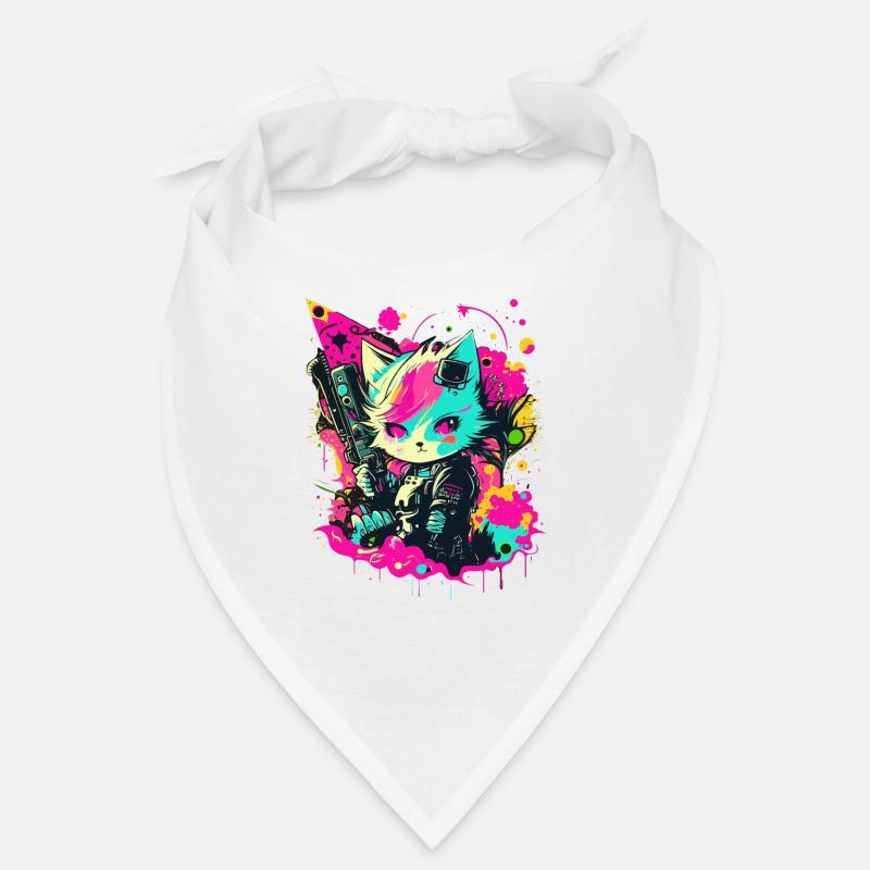 Cyper Warrior Kitty Bandana