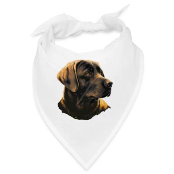 Formaler Labrador Retriever - Bandana - Weiß - Vorne
