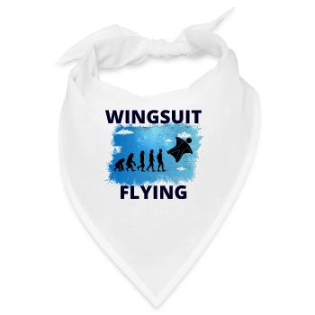Wingsuit fliegen Base Jumping Fallschirmspringen Evolution - Bandana - Weiß - Vorne