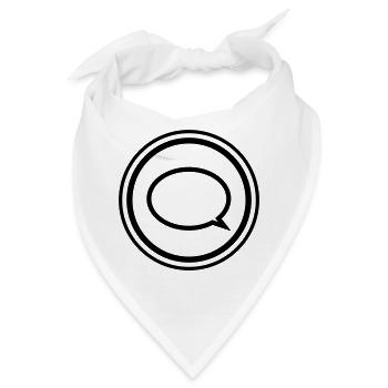 Sprechblase - Bandana - Weiß - Vorne