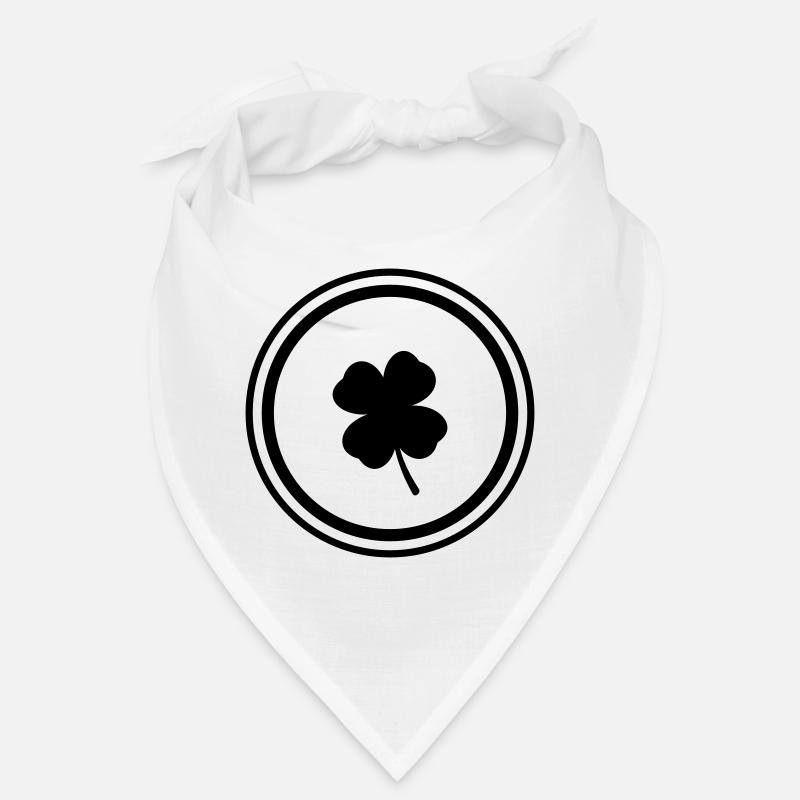 Symbole du trèfle - Bandana - blanc