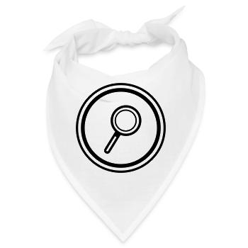 Lupe Symbol - Bandana - Weiß - Vorne