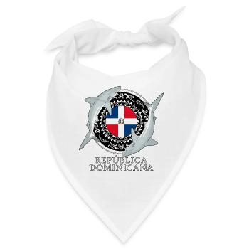 Karibischer Riffhai Dominikanische Republik - Bandana - Weiß - Vorne