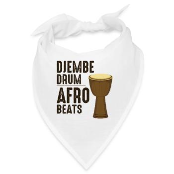 Djembespieler, Schlagzeuger, Musik, Schlagzeuger, Schlagzeuger - Bandana - Weiß - Vorne