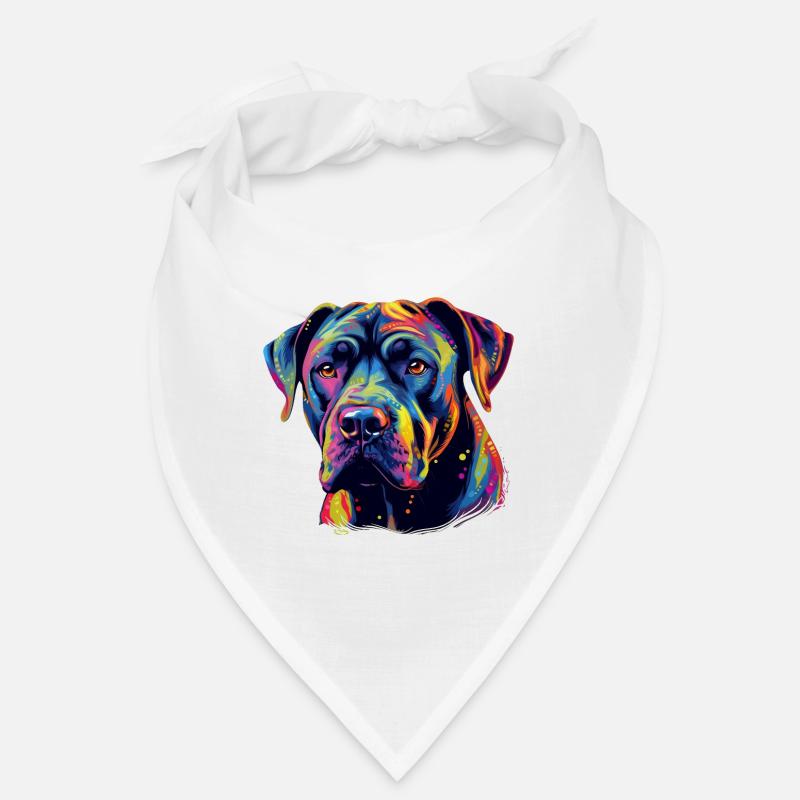 Chien Cane-corso coloré Bandana