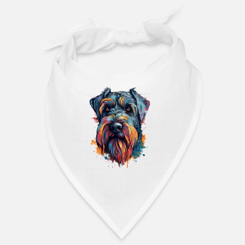 Bunter Riesenschnauzer Bandana