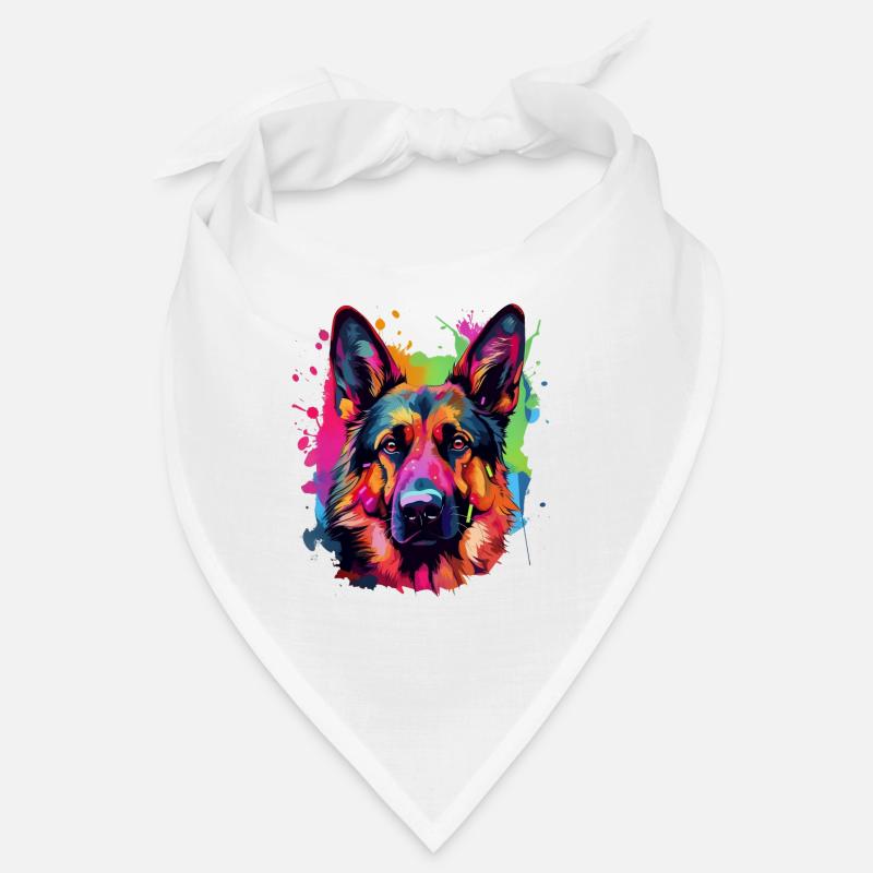 Bunter Deutscher Schäferhund Bandana