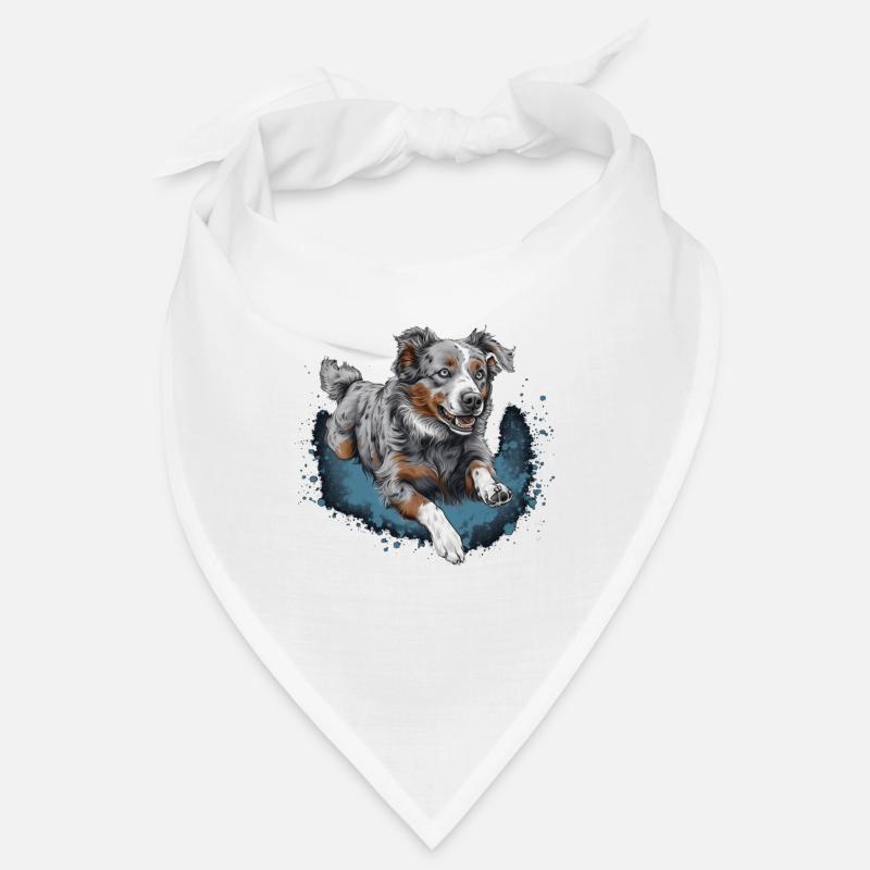Australian-shepherd Dock-Diving into Water Bandana