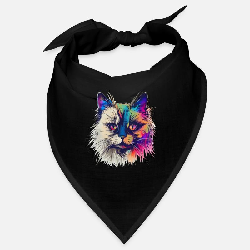 Chat Birman coloré Bandana