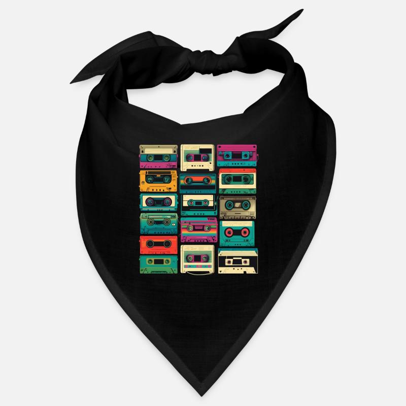 Music cassette retro Bandana