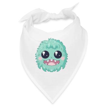 Kuschelig weiches Monster - Bandana - Weiß - Vorne