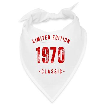 Limitierte Auflage 1970 Retro-Design - Bandana - Weiß - Vorne
