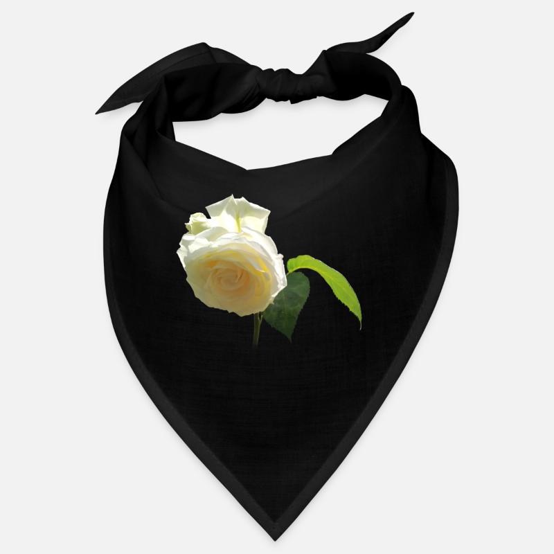 WHITE ROSE Bandana