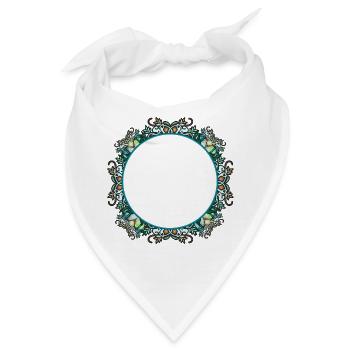 Jugendstil Rahmen in transparenter Glas Optik - Bandana - Weiß - Vorne