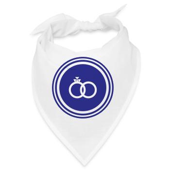 Eheringe Ring Hochzeit - Bandana - Weiß - Vorne