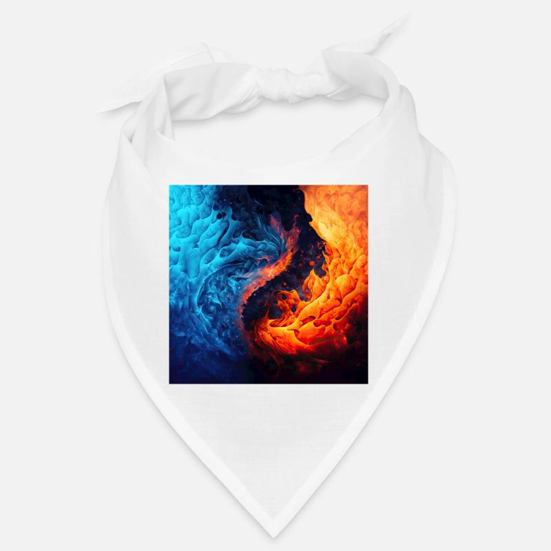 Water And Flame Pattern Bandana