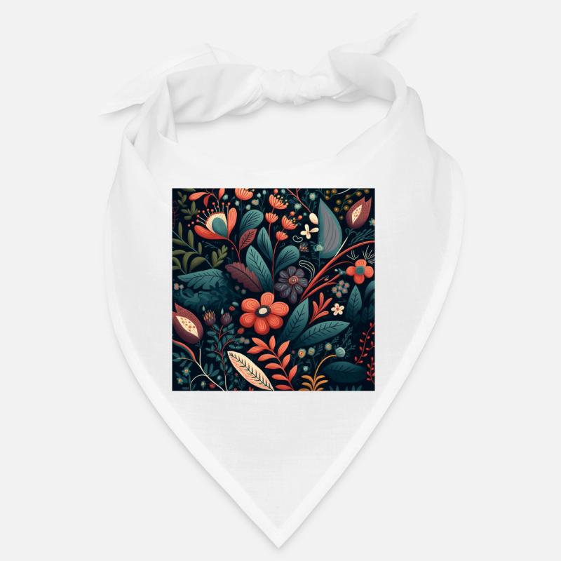 Motif de fleurs botaniques Bandana